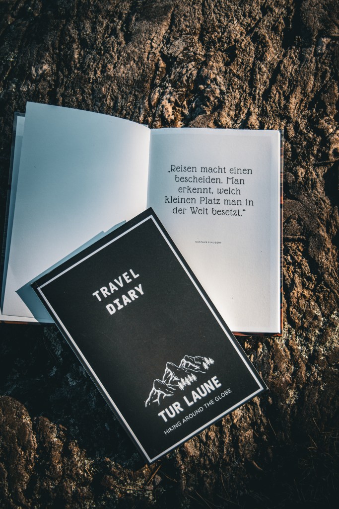 Productphotography of a travel diary