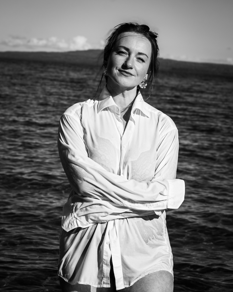 Fotoshooting in Lidköping in the water